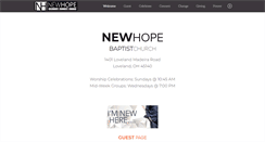 Desktop Screenshot of newhopeloveland.com